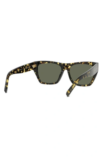 Shop Givenchy Gv Day Square Sunglasses In Havana / Green