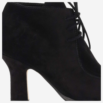 Shop Burberry Storm Suede Ankle Boots In Black