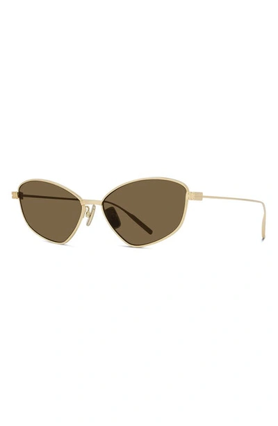 Shop Givenchy Gv Speed Cat Eye Sunglasses In Shiny Endura Gold / Roviex