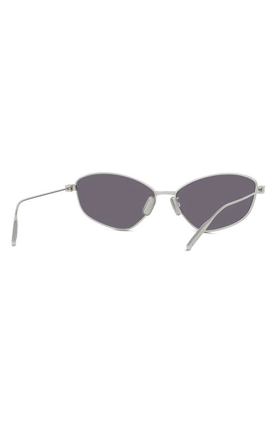 Shop Givenchy Gv Speed Cat Eye Sunglasses In Shiny Palladium / Smoke
