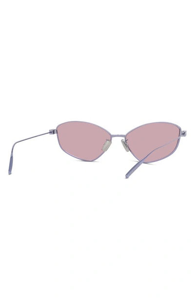 Shop Givenchy Gv Speed Cat Eye Sunglasses In Shiny Light Blue / Gradient