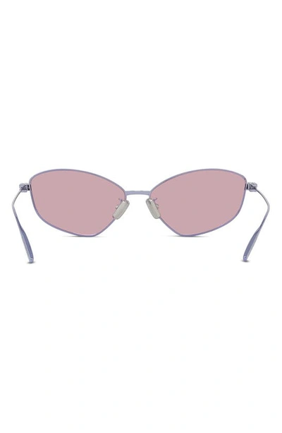 Shop Givenchy Gv Speed Cat Eye Sunglasses In Shiny Light Blue / Gradient