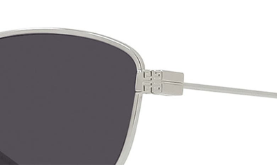Shop Givenchy Gv Speed Cat Eye Sunglasses In Shiny Palladium / Smoke