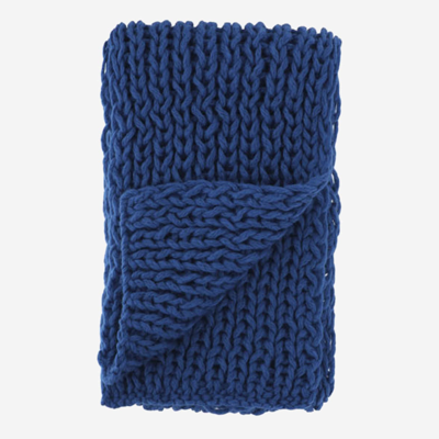 Shop Evyinit Merino Wool Blend Scarf In Blue