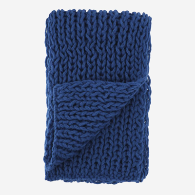 Evyinit Merino Wool Blend Scarf In Blue