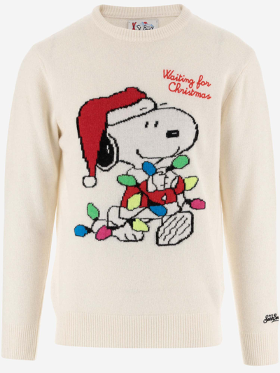 Shop Mc2 Saint Barth Waiting For Christmas Sweater In Red