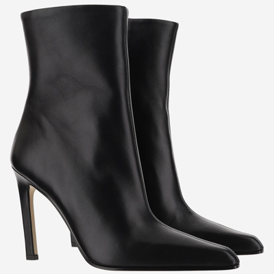 Shop Paris Texas Jude Leather Ankle Boots In Black
