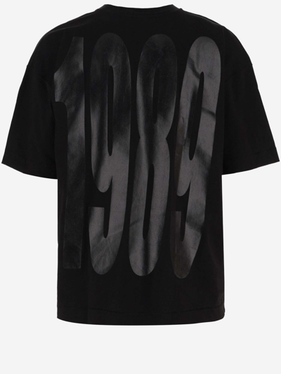 Shop 1989 Studio Cotton T-shirt With Print In Black