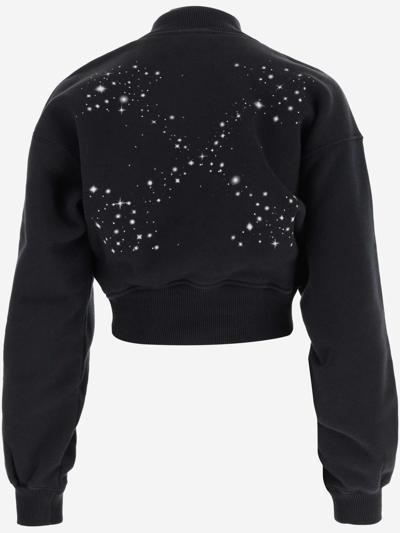 Shop Off-white Bling Star Arrow Sweatshirt In Black