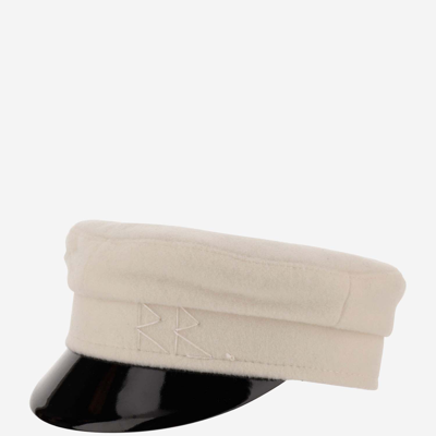 Shop Ruslan Baginskiy Baker Boy Monogrammed Hat In White
