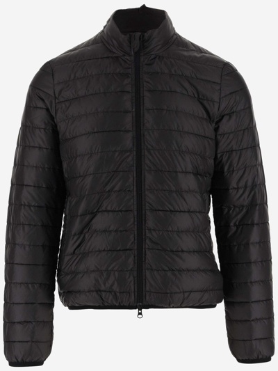 Shop Aspesi Quilted Nylon Down Jacket In Black