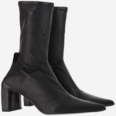 Shop Jil Sander 90mm Pointed Ankle Boots In Black