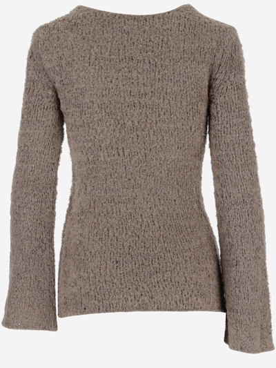 Shop By Malene Birger Cotton Blend Sweater In Beige