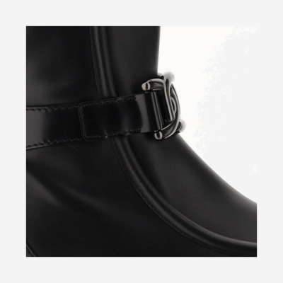 Shop Tod's Kate Leather Ankle Boot In Black