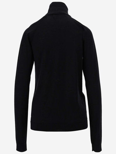 Shop Armarium Wool Blend Sweater In Black