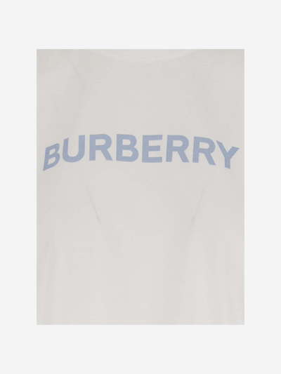 Shop Burberry Cotton T-shirt With Logo In White
