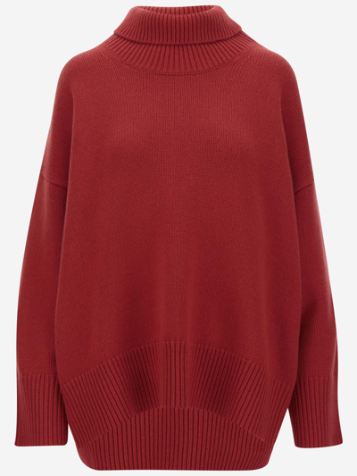 Shop Chloé Cashmere Sweater In Red