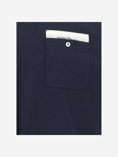 Shop Palm Angels T-shirt Sartorial Tape In Blue
