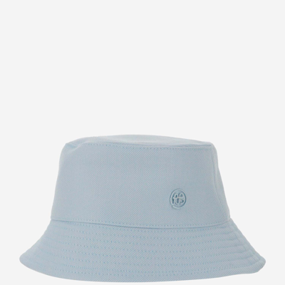 Shop Ruslan Baginskiy Logo Cotton Bucke Hat In Light Blue