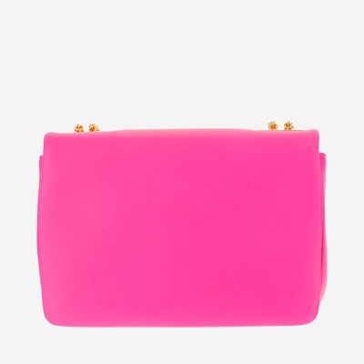 Shop Valentino Nappa Leather One Stud Chain Bag In Pink Pp