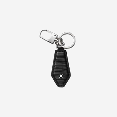Shop Montblanc Diamond Shaped Meisterstück Keychain In Black