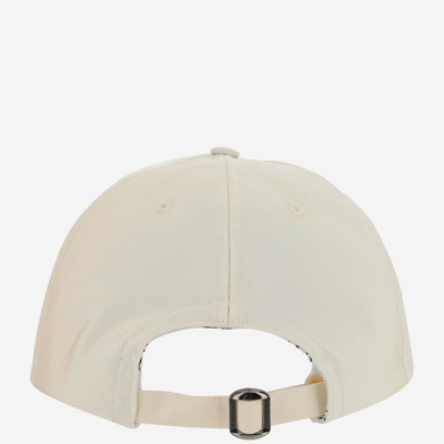 Shop Valentino Vlogo Signature Silk Baseball Hat In White