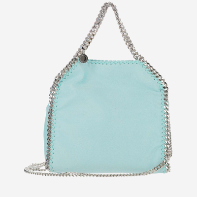 Shop Stella Mccartney Mini Falabella Tote Bag In Light Blue