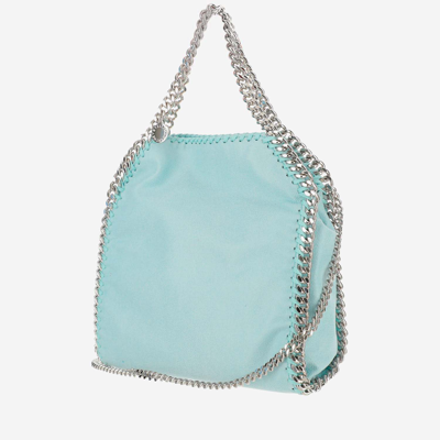 Shop Stella Mccartney Mini Falabella Tote Bag In Light Blue
