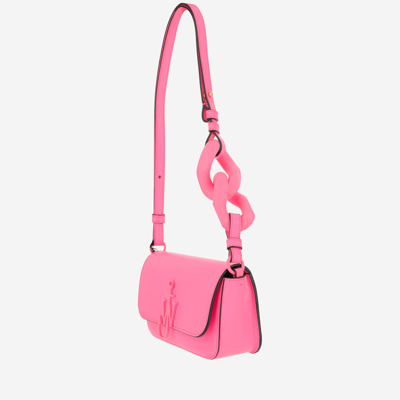 Shop Jw Anderson Anchor Chain Baguette Bag In Pink