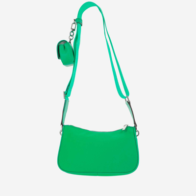 Shop Michael Michael Kors Logo Jet Set Shoulder Bag In Green