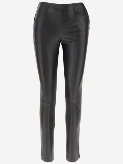 Shop Victoria Beckham Stretch Leather Pants In Black