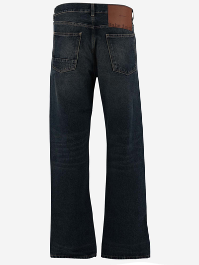 Shop Palm Angels 5 Pockets Denim Jeans