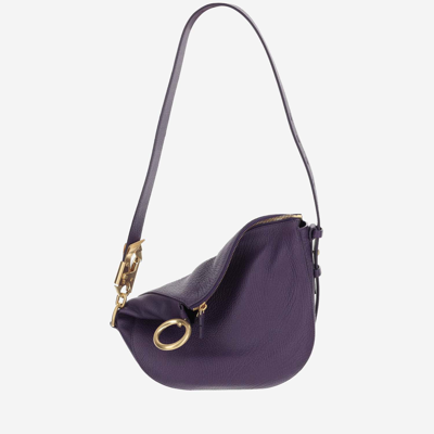 Shop Burberry Small Knight Bag In Purple