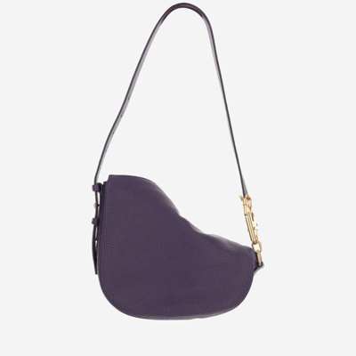 Shop Burberry Small Knight Bag In Purple