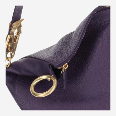 Shop Burberry Small Knight Bag In Purple