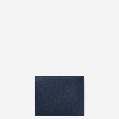 Shop Montblanc Sartorial 6 Compartment Wallet In Blue