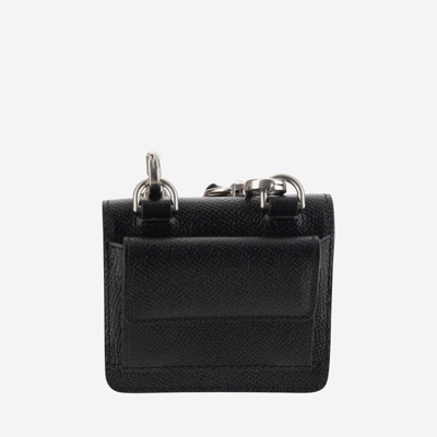 Ami Alexandre Mattiussi Leather Ami De Coeur Card Case In Black
