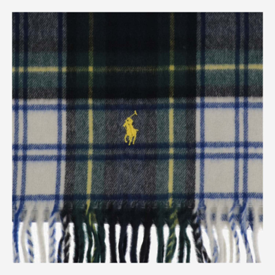 Shop Polo Ralph Lauren Cashmere Scarf With Logo In Red