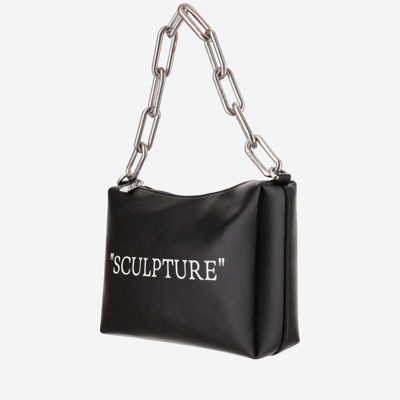 Shop Off-white Pouch With Lettering In Black
