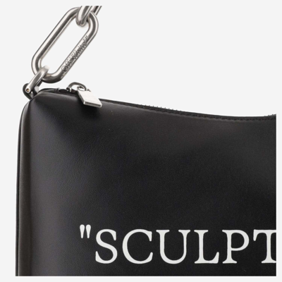 Shop Off-white Pouch With Lettering In Black