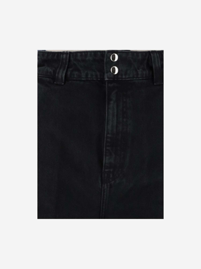 Shop Khaite High Waist Denim Jeans In Black