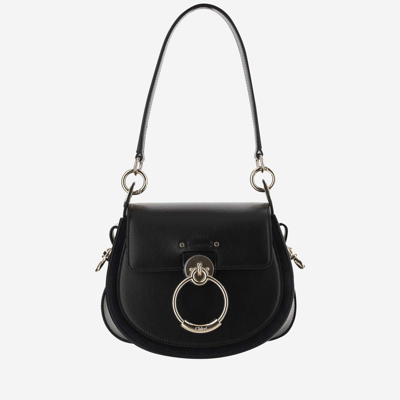 Shop Chloé Small Tess Bag In Black