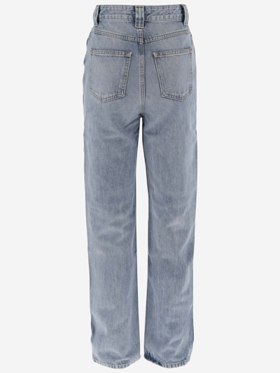 Shop Khaite High Waist Denim Jeans In Bryce