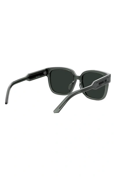Shop Dior 'signature S7f 58mm Square Sunglasses In Grey/ Other / Smoke Mirror