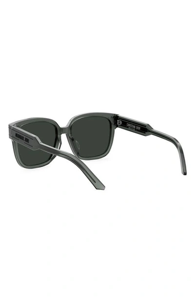 Shop Dior 'signature S7f 58mm Square Sunglasses In Grey/ Other / Smoke Mirror