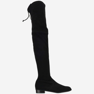 Shop Stuart Weitzman Lowland Suede High Boots In Black