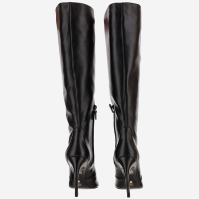 Shop Stuart Weitzman Luxecurve 100mm Boots In Black