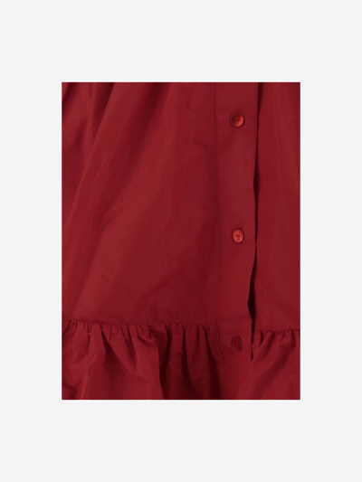 Shop Patou Polyfaille Skirt In Red