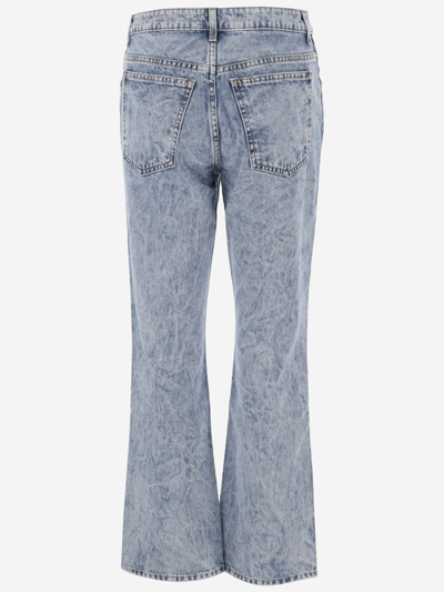 Shop Khaite Cotton Denim Jeans