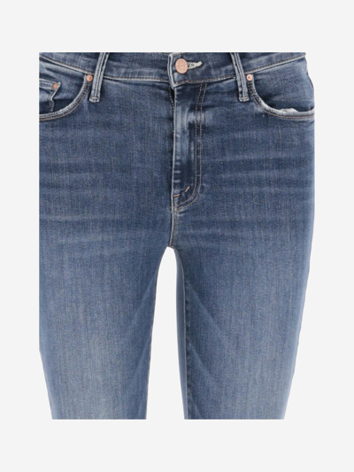 Shop Mother Cotton Blend Denim Flared Jeans